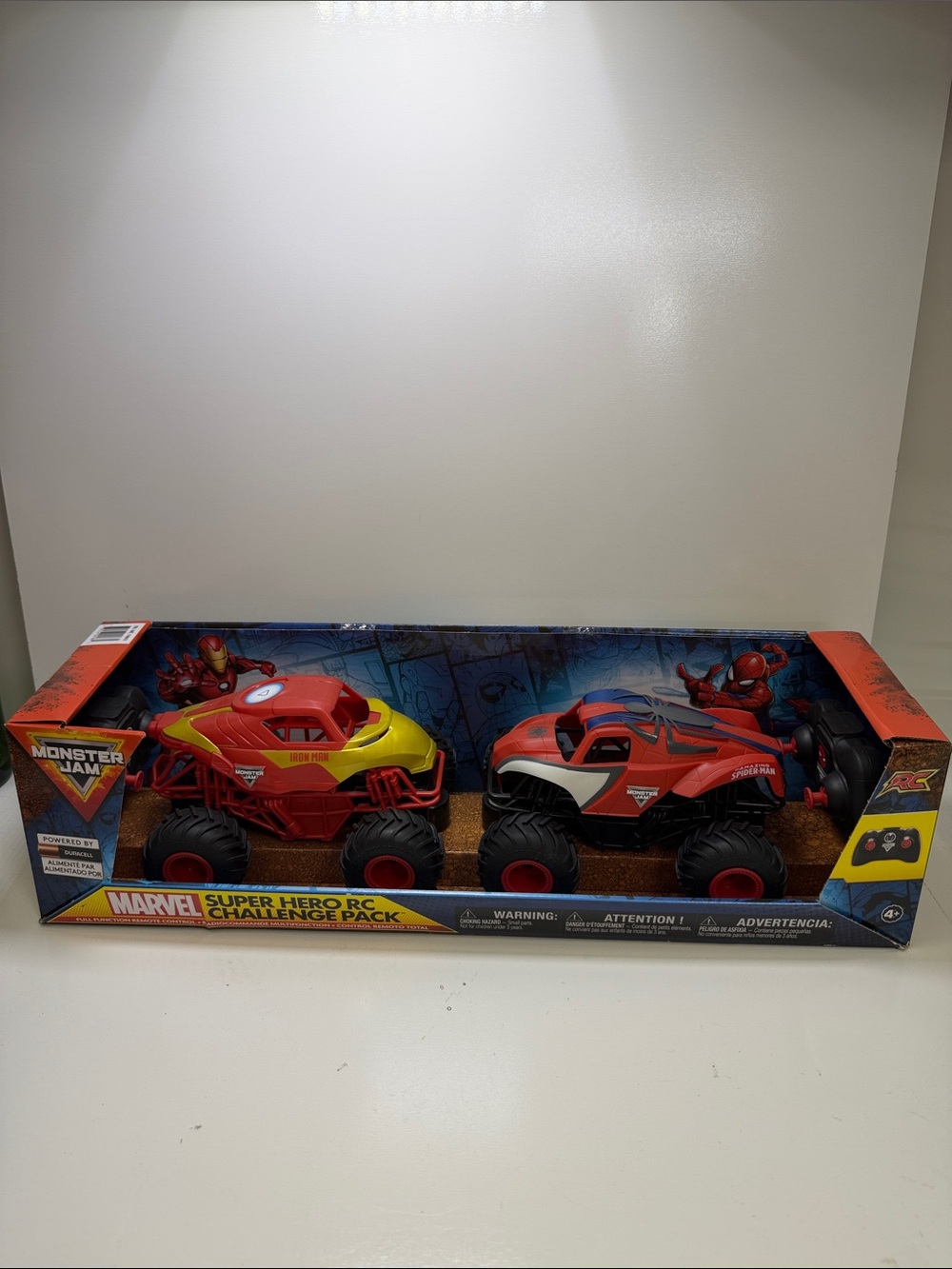 Marvel Monster Jam RC Super Hero Monster Truck Duo - Red & Yellow